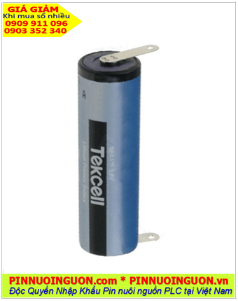 Tekcell SB-AA11; Pin nuôi nguồn PLC Tekcell SB-AA11 lithium 3.6V AA 2400mAh (chân thép) 